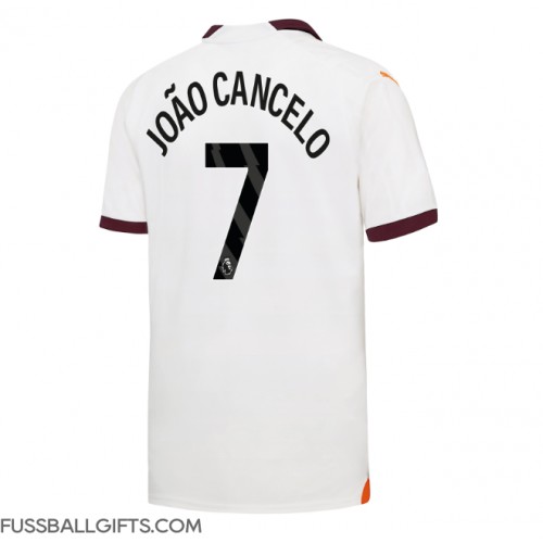 Manchester City Joao Cancelo #7 Fußballbekleidung Auswärtstrikot 2023-24 Kurzarm